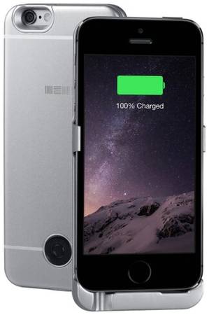 Чехол-аккумулятор INTERSTEP Metal battery case для iPhone 5/5S/SE space gray