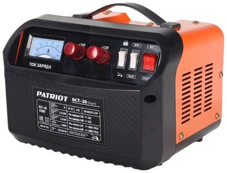 Пуско-зарядное устройство PATRIOT BCT-30 Start черный/оранжевый 5800 Вт 1250 Вт 12 А 35 А 19844090028154