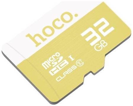Карта памяти Hoco microSDHC 32 ГБ Class 10, UHS-I, 1 шт., желтый 19844113002584