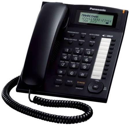 Телефон Panasonic KX-TS2388 черный 19844143167542
