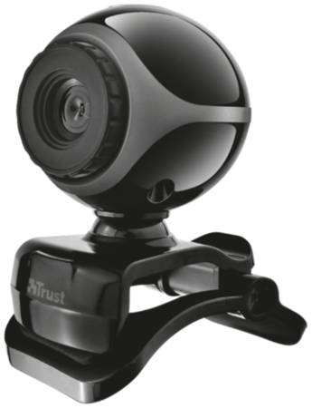 Веб-камера Trust Exis Webcam, черно-серебристый 19844153503999