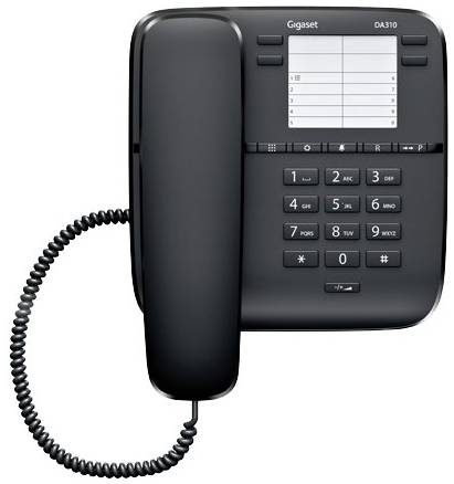 Телефон Gigaset DA310 черный 19844187842432