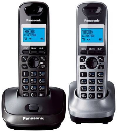 Радиотелефон Panasonic KX-TG2512 серый металлик/серый металлик 19844188609848