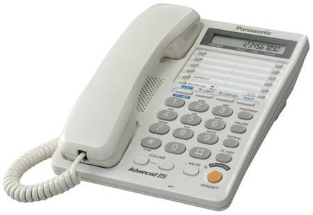 Телефон Panasonic KX-TS2368 белый 19844188697459