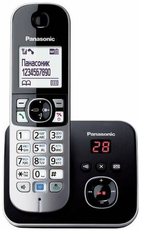 Радиотелефон Panasonic KX-TG6821 черный 19844188697866
