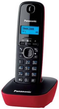 Радиотелефон Panasonic KX-TG1611 красный 19844188974976
