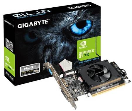 Видеокарта GIGABYTE GeForce GT 710 2GB (GV-N710D3-2GL), Retail 19844246289519