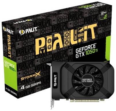 Видеокарта Palit GeForce GTX 1050 Ti StormX 4GB (NE5105T018G1-1070F), Retail 19844249198964