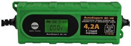 Зарядное устройство AutoExpert BC-42 зеленый 0.6 А 4.2 А 19844253638343