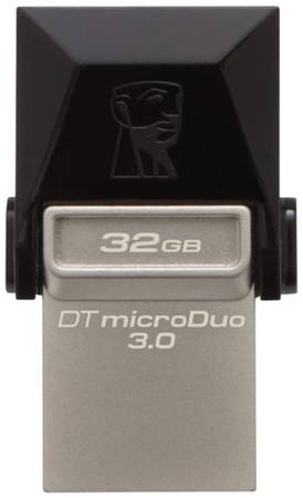 Флешка Kingston DataTraveler microDuo 3.0 32GB черный