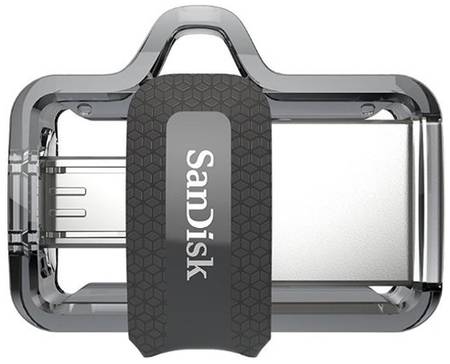 Флешка SanDisk Ultra Dual Drive m3.0 16 ГБ, 1 шт., серый 19844261056567