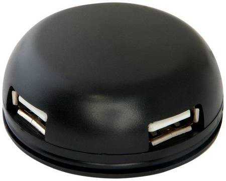 USB-концентратор Defender Quadro Light (83201), разъемов: 4, 15 см, черный 19844265873448
