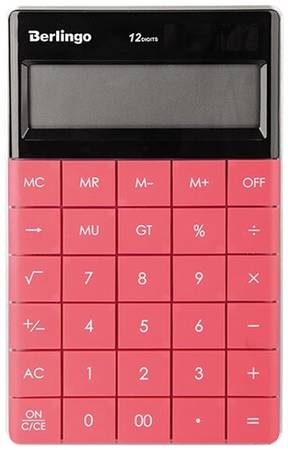 Калькулятор бухгалтерский Berlingo PowerTX, розовый 19844302510304