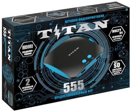 Magistr Игровая приставка Titan 555 встроенных игр HDMI / Ретро консоль 16 bit Сега и 8 bit Dendy / Для телевизора