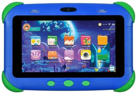7″ Планшет DIGMA CITI Kids, RU, 2/32 ГБ, Wi-Fi + Cellular, Android 9.0, синий 19844321383021