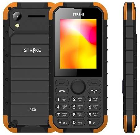 Strike R30, 2 SIM, черный / оранжевый 19844322874992