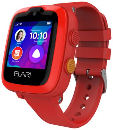 Детские умные часы Elari KidPhone 4G красные