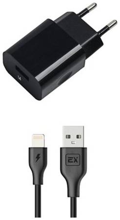 Зарядное устройство для телефона 1USB 1A+кабель USB-iP Exployd Classic EX-Z-462 1m