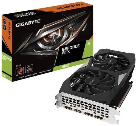 Видеокарта GIGABYTE GeForce GTX 1660 OC 6G (GV-N1660OC-6GD), Retail 19844343271520
