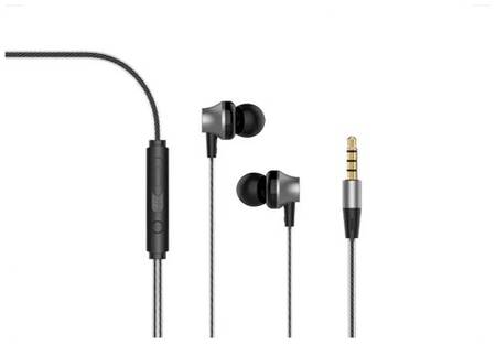 Наушники Devia Metal In-ear Wired Earphone, mini jack 3.5 mm, black 19844353419312