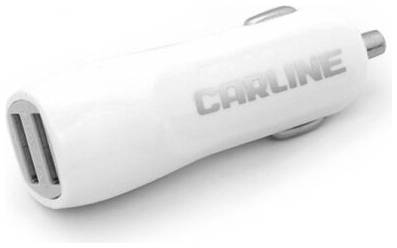 Автомобильное зарядное устройство CARLINE CH-2U, белый 19844363382154