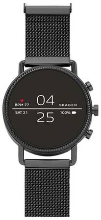 Умные часы SKAGEN Falster 2 (steel-mesh), черный 19844364021344