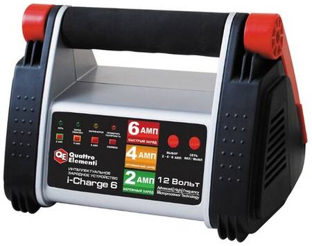 Зарядное устройство Quattro Elementi i-Charge 6 (771-145) черный/красный 100 Вт 2 А 6 А 19844370620901