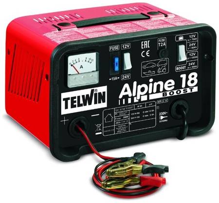 Зарядное устройство Telwin Alpine 18 boost красный 200 Вт 19844370620971