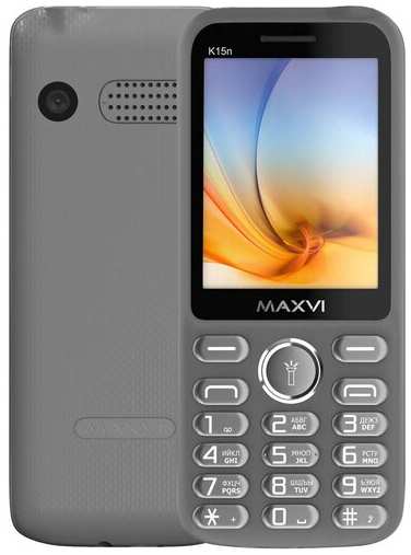 Телефон MAXVI K15n, 2 SIM, серый 19844382246957