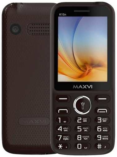 Телефон MAXVI K15n, 2 SIM, коричневый 19844382705342