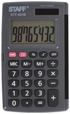 Калькулятор STAFF STF-6248, черный 19844383500886