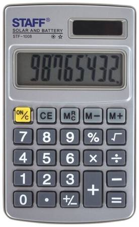 Калькулятор STAFF STF-1008, серый 19844383590481
