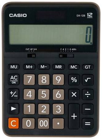 Калькулятор бухгалтерский CASIO DX-12B-W, черный 19844383596262