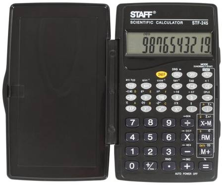 Калькулятор научный STAFF STF-245, черный 19844383596510