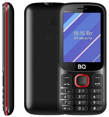 Телефон BQ 2820 Step XL+, 2 SIM, черно-красный 19844392830376