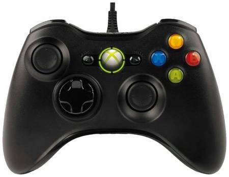 Комплект Microsoft Xbox 360 Controller, черный, 1 шт 19844394588353