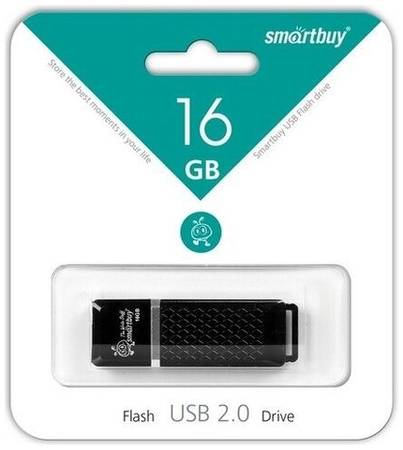 Накопитель USB Smartbuy флешка 16GB Quartz Black 19844395167857