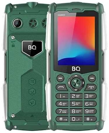 Телефон BQ 2449 Hammer, 2 SIM, зеленый 19844396554929