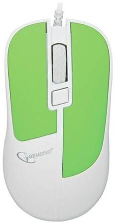 Мышь Gembird MOP-410 USB, зеленый 19844501743906