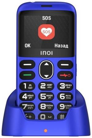 Мобильный телефон INOI 118B для старшего поколения с док-станцией