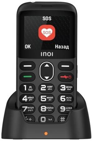 Мобильный телефон INOI 118B для старшего поколения с док-станцией 19844503085978