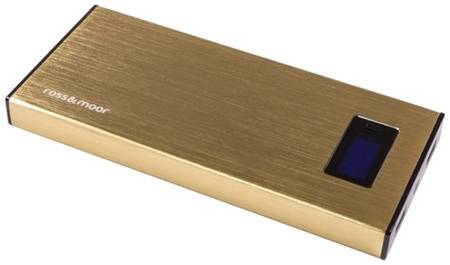 Портативный аккумулятор Ross&Moor PB-MS010, золотой, упаковка: коробка 19844506117432