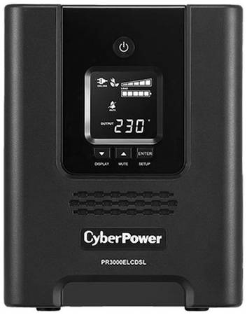 Интерактивный ИБП CyberPower PR3000ELCDSL черный 2700 Вт
