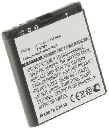 Аккумулятор iBatt iB-B1-M312 830mAh для Mobiado, Nokia BL-6P, BP-6P