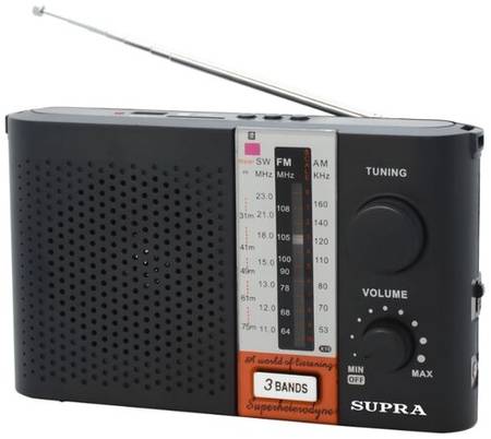 Радиоприемник SUPRA ST-17U черный 19844523968453