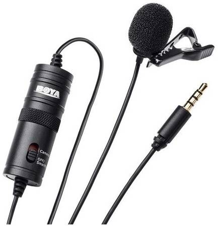 Микрофон Boya BY-M1Pro, петличный, 3.5 мм TRS / TRRS