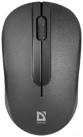 Мышь беспроводная компьютерная Defender Hit MM-495 черная, 3 кнопки, 1600 dpi 19844539890395