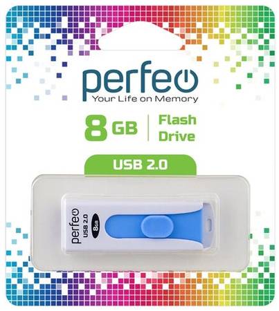 USB флешка Perfeo 16GB S01 White 19844545124375