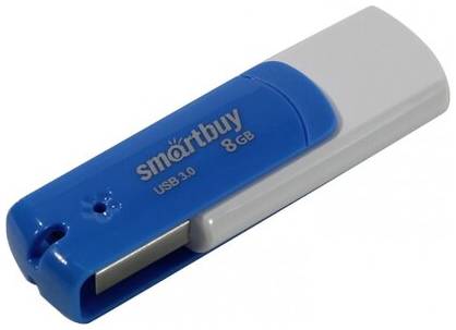 Флешка SmartBuy Diamond USB 3.0 8 ГБ, 1 шт., белый, синий 19844556811926