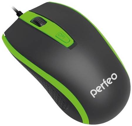 Мышь Perfeo PF-383-OP PROFIL Black-Green USB, черный/зеленый 19844558550316